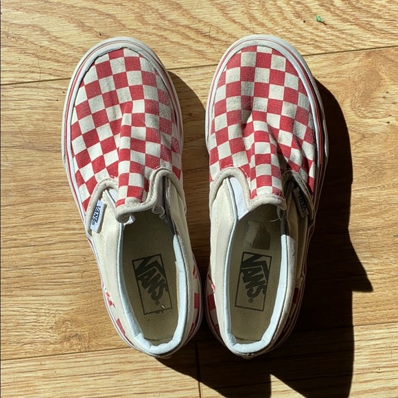 Kids Checkered Vans sz 1